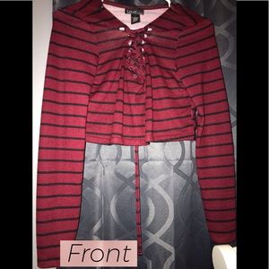 Long sleeve crop top